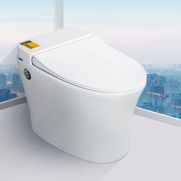 太陽雨智能感應(yīng)沖水馬桶/30坑距/超漩沖刷/一體陶瓷/脲醛蓋板