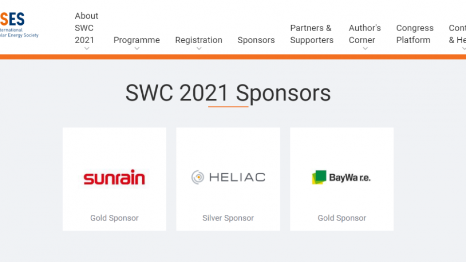 太陽雨集團(tuán)以中國太陽能行業(yè)代表身份參加世界太陽能大會(huì)