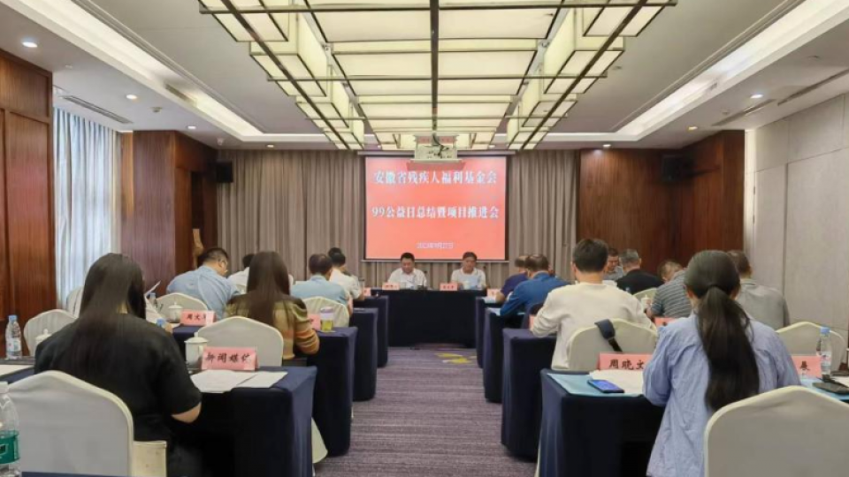 太陽雨應邀參加安徽省殘疾人福利基金會項目推進會